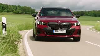 BMW i5 M60 xDrive Touring 2024 on the road