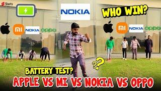 Apple vs Mi vs Nokia vs Oppo ~ Battery Test  ~ Who wins ? ~ Old is Gold ~ Dushyant Kukreja #shorts