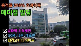 송파 초역세권 대로변 메디컬 빌딩!!