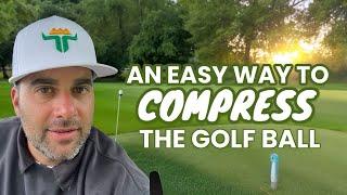 How to compress the golf ball