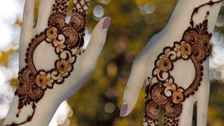 New Arabic Mehndi Design For Back Hand ll Easy latest mehndi designs for back hand ll new Mehndi