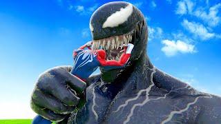 GIANT Venom Eats Spiderman Alive - Bonelab VR Mods