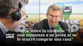 Feijóo sobre la crisis de la vivienda: "En este momento a un joven ni se le ocurre comprar una casa"