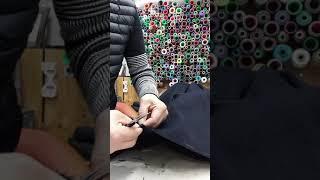 #핸드메이드코트 기장수선 뜯기  #핸드메이드수선#옷수선