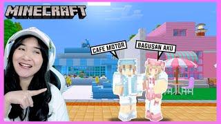 (BUILD BATTLE) Aku VS Abangku, Cafe Serba Pink dan Biru ! MINECRAFT @bangboygamingYT