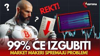 Sledeći potez BTC-a će likvidirati 99% trejdera - Market Makeri manipulišu #BTC #memecoins #altco