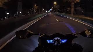 HONDA VFR800F(RC79) Night Safari with Ducati Scarmbler 800