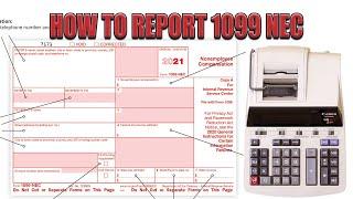 How To Report 1099 NEC 2021 - When You Receive 1099 Nec Misc Explain In Detail