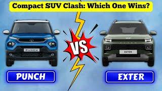 Tata Punch vs Hyundai Exter | Compact SUV Clash: Which One Wins? #punchvsexter