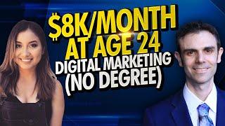 How Lorena Makes $8K/Month in Digital Marketing with No College Degree!