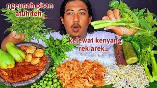 KELEWAT KENYANG⁉️ CEKER PEDAS MANIS, LALAPAN, SAMBAL TERASI MUKBANG