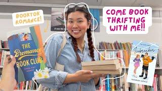 come book thrifting with me!! (booktok romance finds)