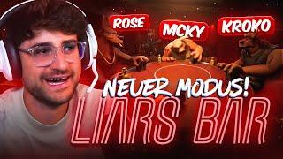 Die LUSTIGSTEN RUNDEN die wir JEMALS hatten! LIARS BAR - NEUER MODUS mit MCKY, KROKO & ROSEMONDY