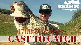 17lb Largemouth Bass - Cast To Catch on a Trout Swimbait