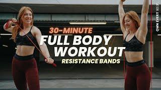 30 Min. Full Body Resistance Band Workout | Strength EMOM | Super Sweaty | Follow Along At Home