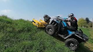 Broyeur rammy sur quad polaris sportsman