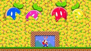 What Happens When Mario Eats 999 1-Up RAINBOW Mushrooms?