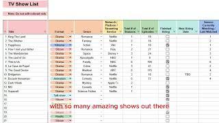 Your Ultimate TV Show Tracker | Stay Organized & Never Forget