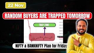 NIFTY PREDICTION FOR TOMORROW & BANK NIFTY ANALYSIS in English FOR 22 November 2024