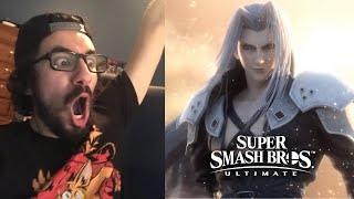 SEPHIROTH SMASH REVEAL REACTION! (Super Smash Bros. Ultimate)