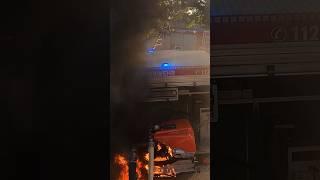 Plötzlich steht die TS in Flammen  #feuerwehr #einsatz TS einer #Werkfeuerwehr fängt Feuer