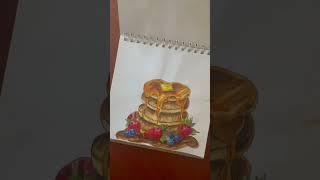 Акварельные скетчи еды         #drawing #скетчбук #акварель #акварельныйскетч #идеидлярисования