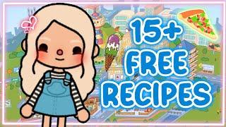 15+ FREE Recipes in Toca Boca! | Toca Life World recipes