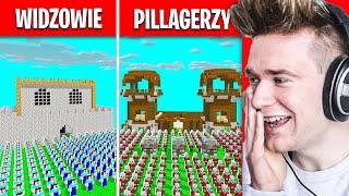 100 WIDZÓW vs 100 PILLAGERÓW  | Minecraft Extreme