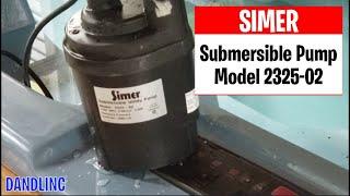 Simer Submersible Water Pump (1200 GPH) 1/4 HP Model 2325-02 Sump Pump