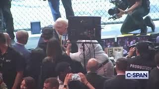 UFC 314 - Trump enters Miami Kaseya Center for #UFC314  (4-12-2024)