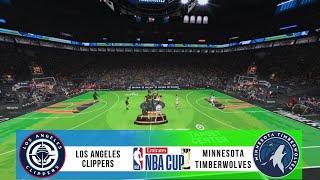 LOS ANGELES CLIPPERS vs MINNESOTA TIMBERWOLVES || EMIRATES NBA CUP 2024 || NBA 2K25