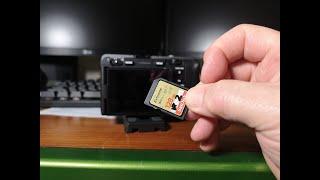 Format SD card Sony FX30