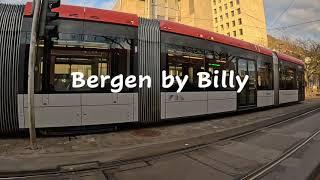 Bergen Bybanen light rail. Every stop from the city to the Airport Can you spot the big white Rabbit