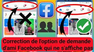 Comment réparer l'option de demande d'ami Facebook qui ne s'affiche pas dans la barre de raccourcis.