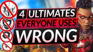 4 LEGEND ULTIMATES You Are USING WRONG - Apex Legends Guide