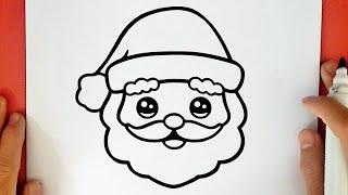 HOW TO DRAW A CUTE SANTA CLAUS