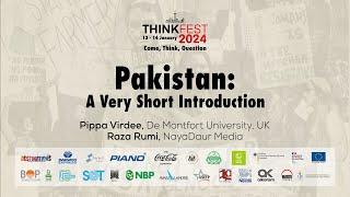 ThinkFest 2024: Pakistan  A Very Short Introduction