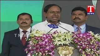 CM KCR Speech at YS Jagan's Oath Ceremony | Vijayawada | TNews Telugu