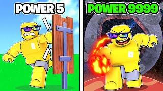 Breaking 987,345,123 WALLS With ONE PUNCH In Roblox...