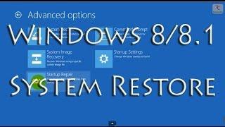 System Restore Windows 8 / 8.1