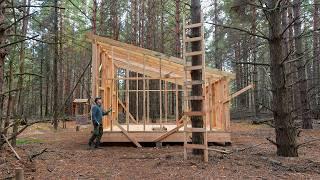 Building a huge cabin with my own hands