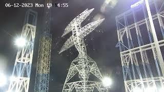 500kV Suspension Tower Destruction Test #transmissionline #mahatransco #electri_citi