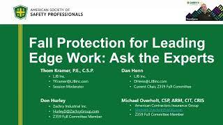 Fall Protection for Leading Edge Work: Ask the Experts