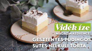 Gesztenyés pudingos torta sütés nélkül | Mindmegette.hu