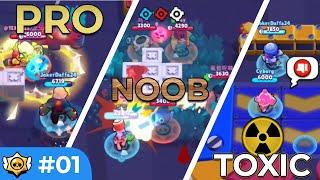 Brawl Stars Adventure - The Pro, Noob & TOXIC