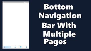 Bottom Navigation Bar With Multiple Pages in Flutter