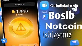 Notcoin Wallet cashalyokda Notcoin ishlash