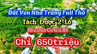 Đất Ven Nha Trang Giá Rẻ Tách Được 2 Lô |Lê Vươn Nhà Đất Nha Trang