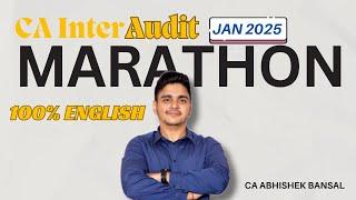 CA Inter | Audit | Marathon | Full Syllabus | January 2025 | 100% English #cainter   #caresults