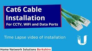 Cat6 Cable Installation - CCTV, WiFi and Data Ports.